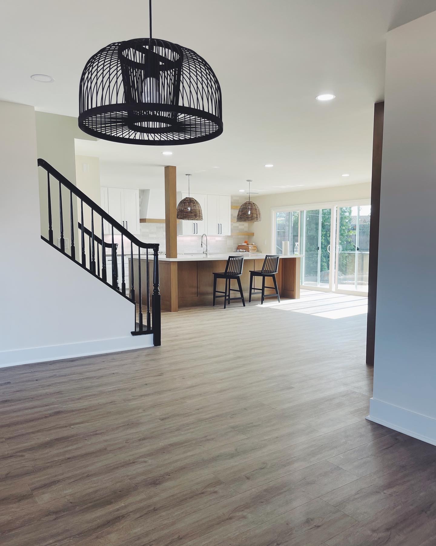 Open-plan living and kitchen remodel, Fountain Valley, Orange County